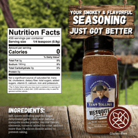 Zero-calorie gluten-free mesquite seasoning.
