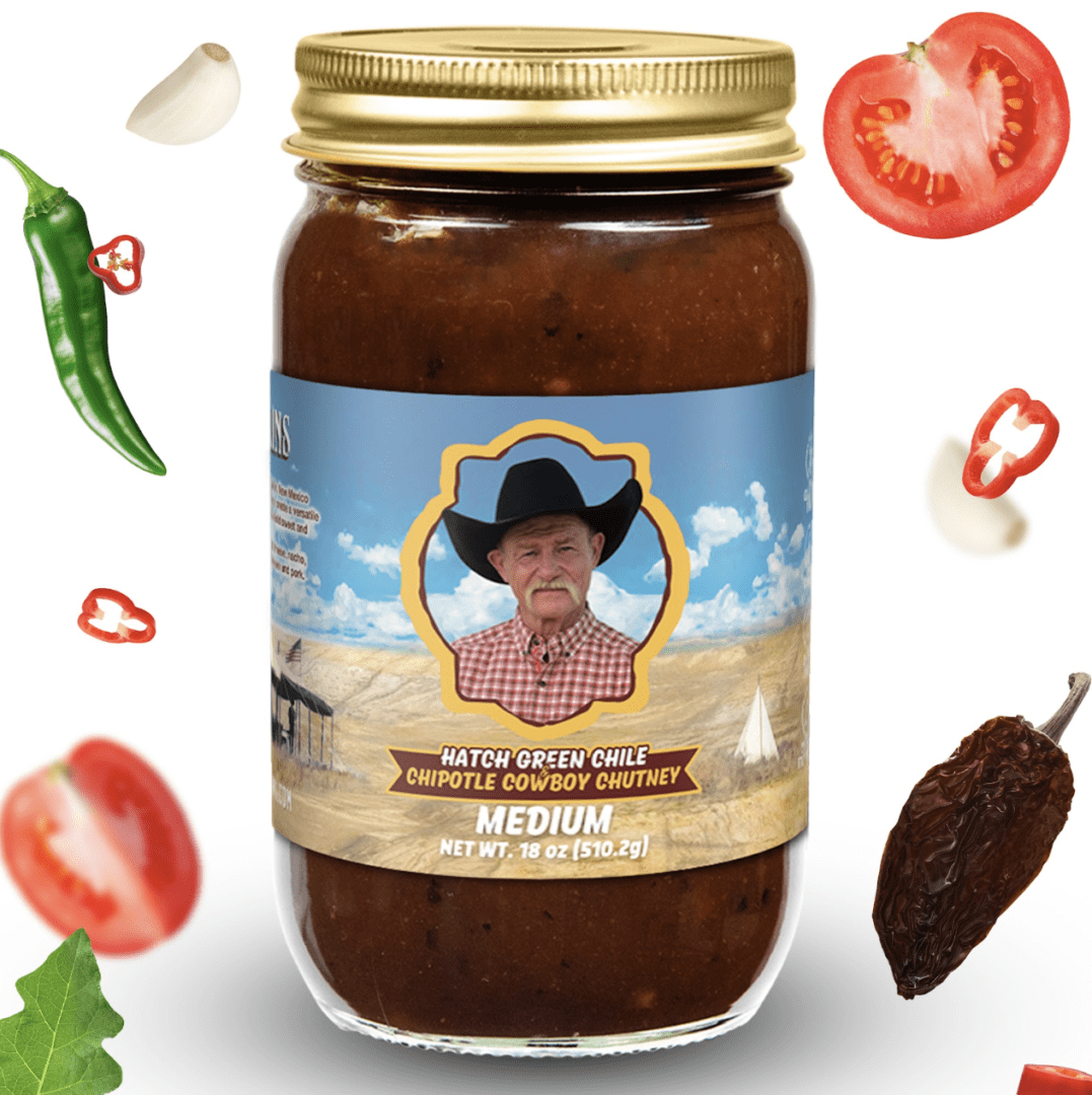 Medium Hatch green chile cowboy chutney.