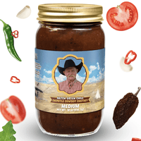 Medium Hatch green chile cowboy chutney.