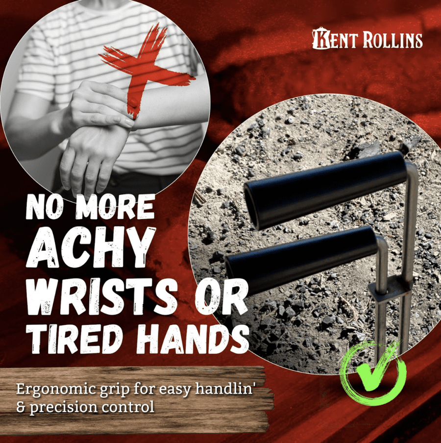 Ergonomic grip: No more achy wrists.