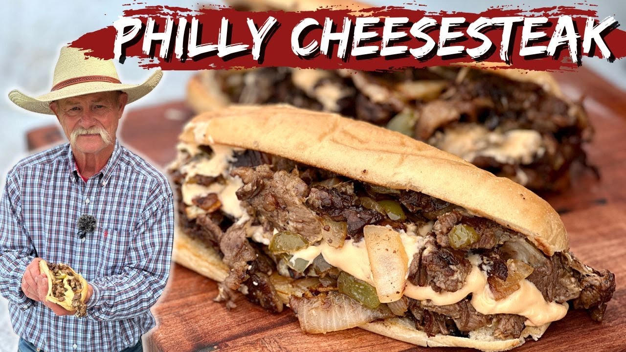 Classic Philly Cheesesteak with a Cowboy Twist Plus Homemade Cheese Sauce