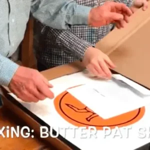 Unboxing a butter pat skillet.