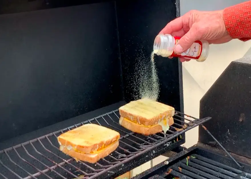 Sprinkle some garlic powder on your grilled cheese.