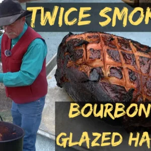 Twice smoked bourbon glazed ham.