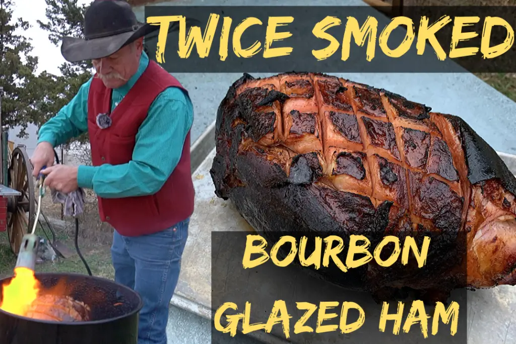 Twice smoked bourbon glazed ham.