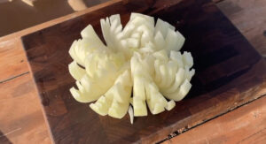 Blooming Onion Before Frying