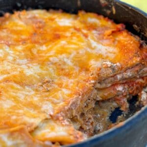 A close up of some food in a pan