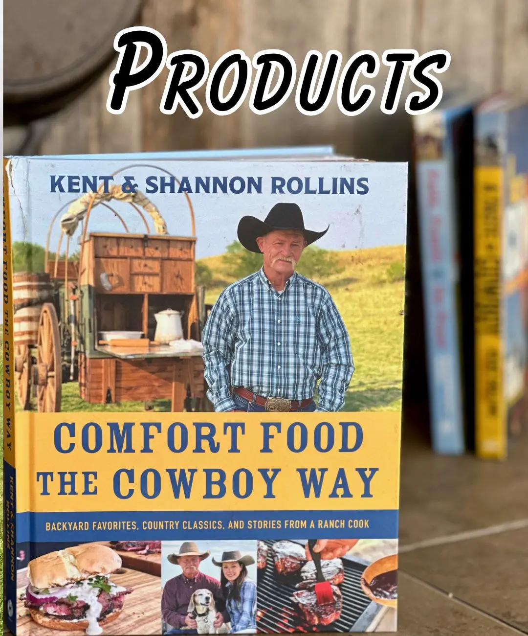 Comfort food cookbook by Kent & Shannon Rollins.