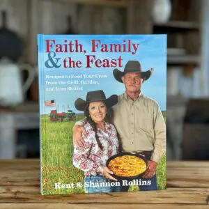 Cookbook cover: Faith, Family, and the Feast.