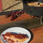 A plate of food on top of a table.