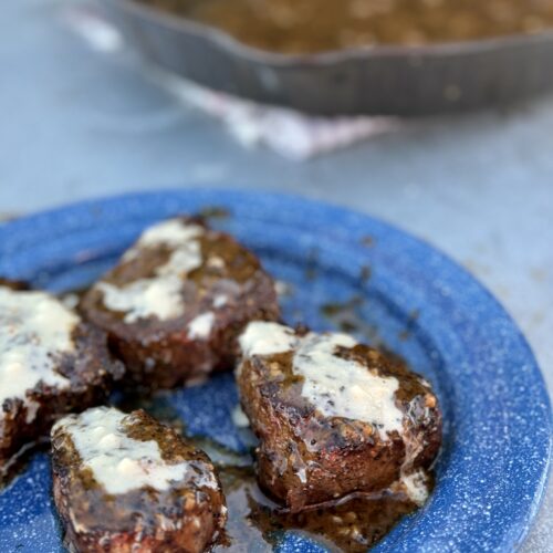 Kent Rollins' Bison Steak with brandy Horseradish Sauce