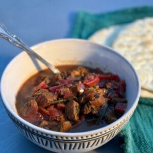 Cowboy Kent Rollins' lamb stew