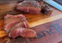 Perfectly cooked ranch steak 